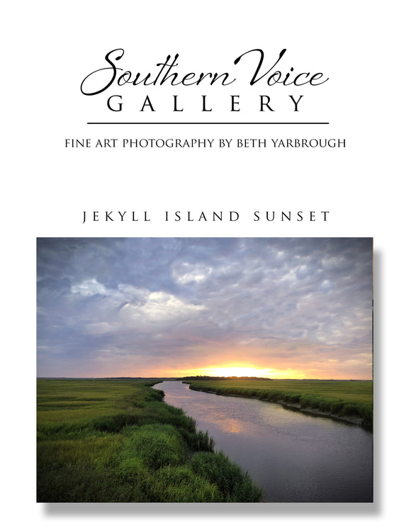 Artwork - Southern Voice Gallery - Coastal - Jekyll Island Sunset Fine Art Print